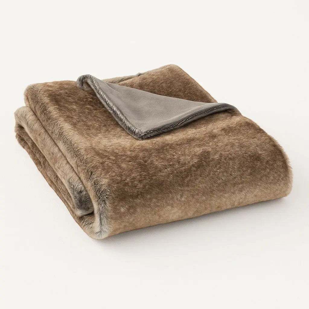Clara Faux Fur Throw Blanket