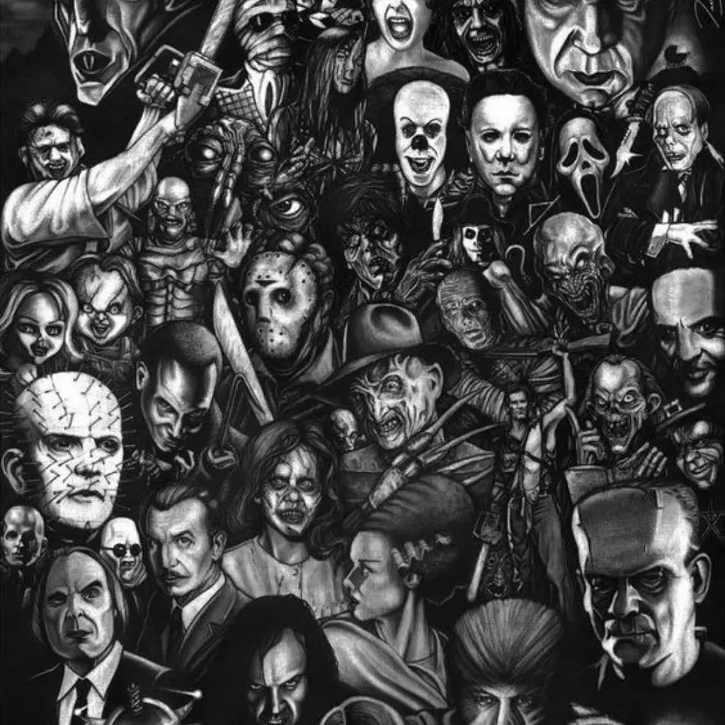 Damien Horror Cotton Fleece Blanket