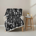 Damien Horror Cotton Fleece Blanket