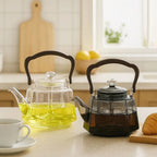 Flix Halcyon Heat-Resistant Glass Teapot With Infuser