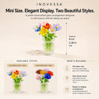 Floria Miniature Glass Flower Set