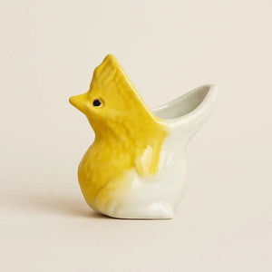 Frondy Ceramic Frog Planter