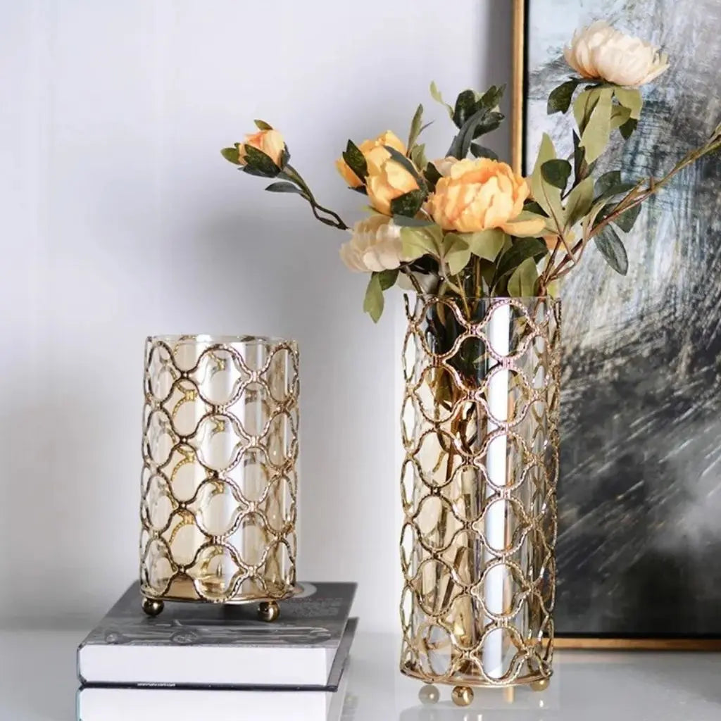 Clara Geometric Glass Vase
