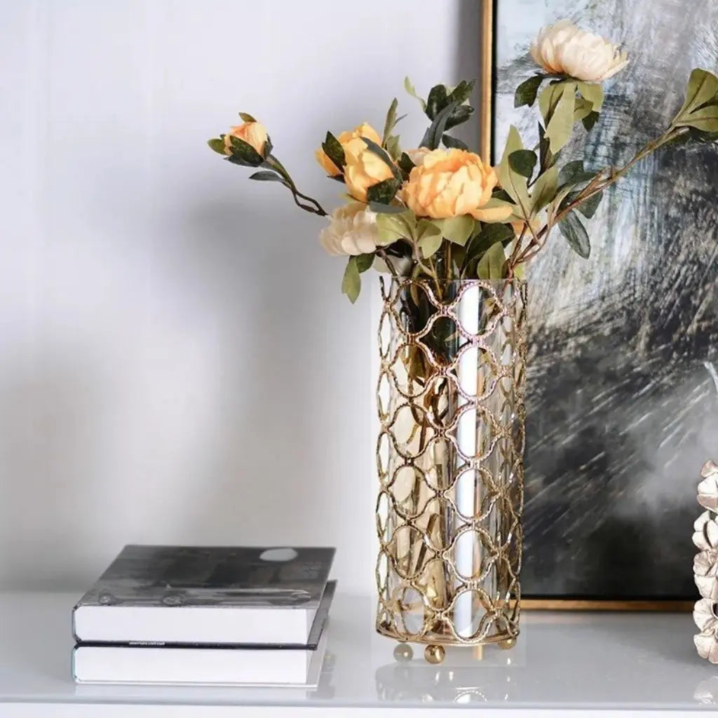 Clara Geometric Glass Vase