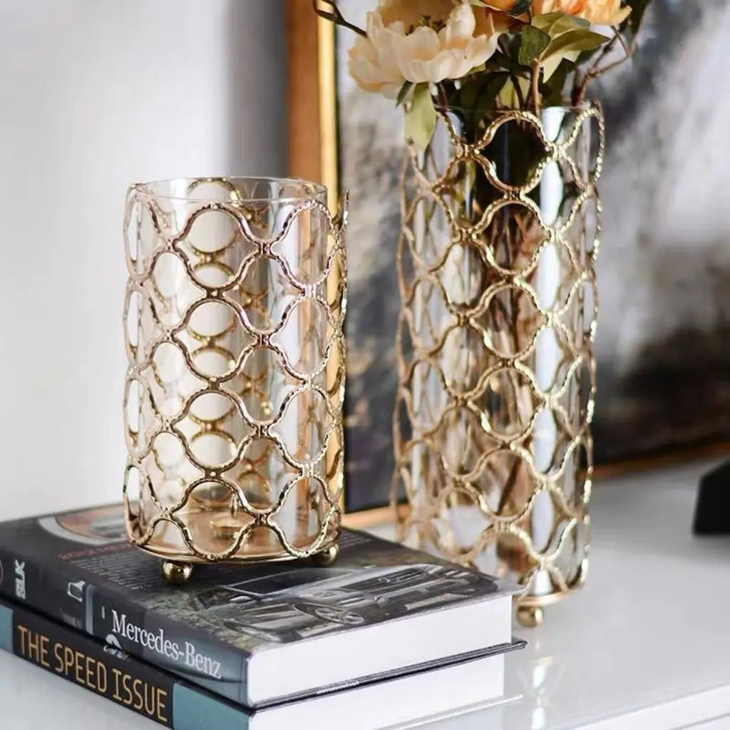 Clara Geometric Glass Vase