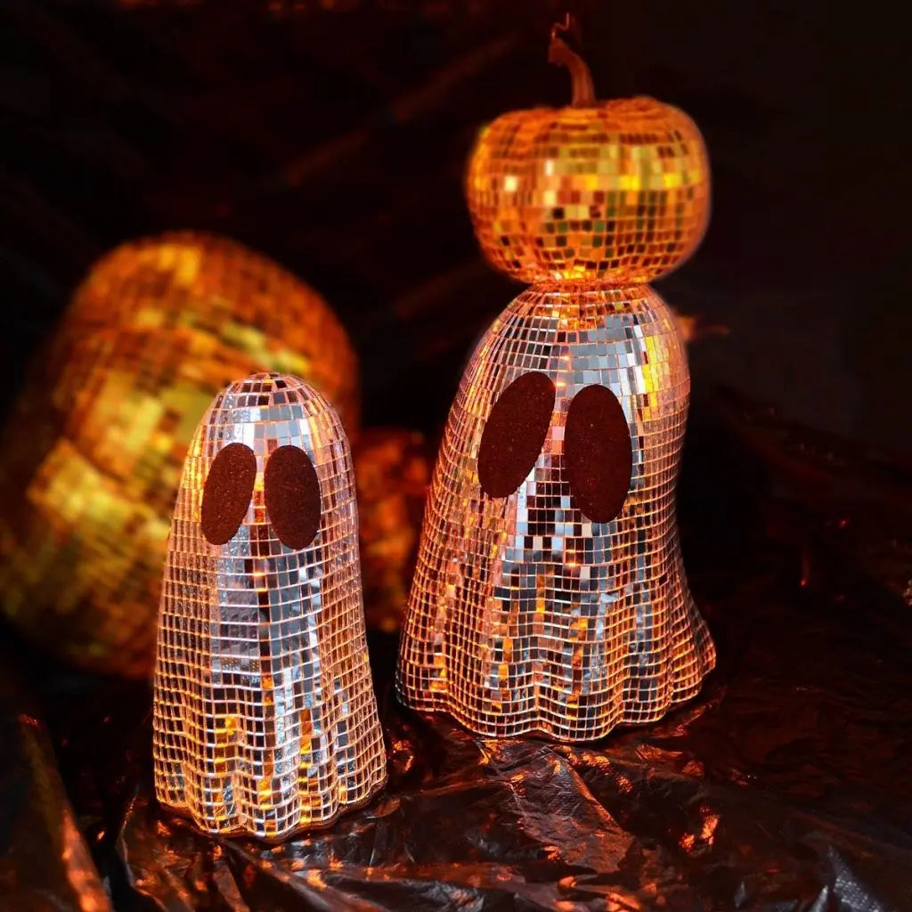 Marlo Halloween Glass Mosaic Disco Ghosts