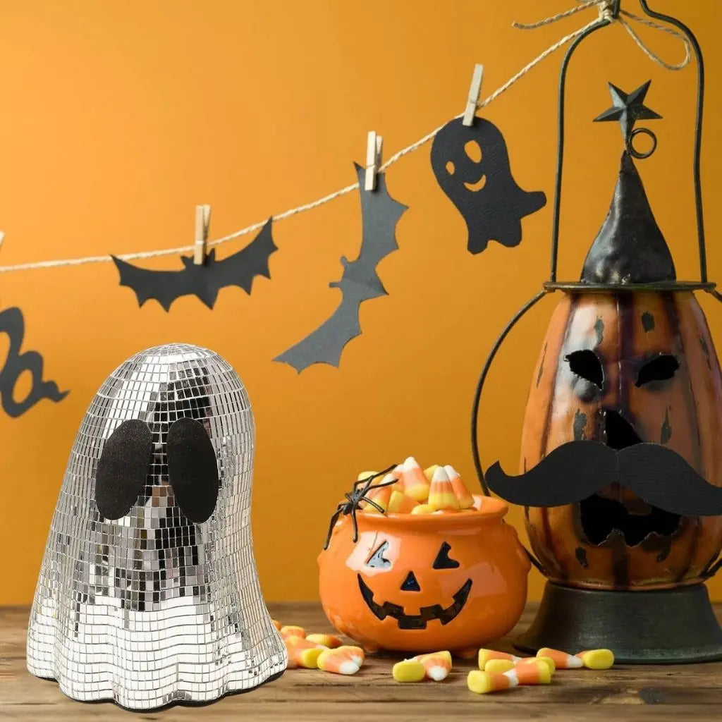 Marlo Halloween Glass Mosaic Disco Ghosts