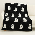 Hailey Ghost Knit Halloween Blanket