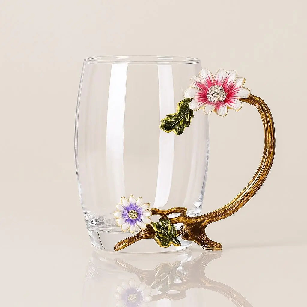 Sophia Enamel Glass Tea Cup