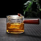 Niora Glass & Wood Teapot