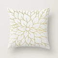 Elena Geometric Gold Cushion Cover