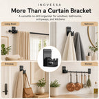 Halden No-Drill Curtain Rod Brackets