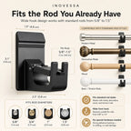 Halden No-Drill Curtain Rod Brackets