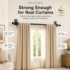 Halden No-Drill Curtain Rod Brackets