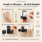 Halden No-Drill Curtain Rod Brackets