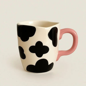 Luna Hand-Painted Cow Ceramic Mug