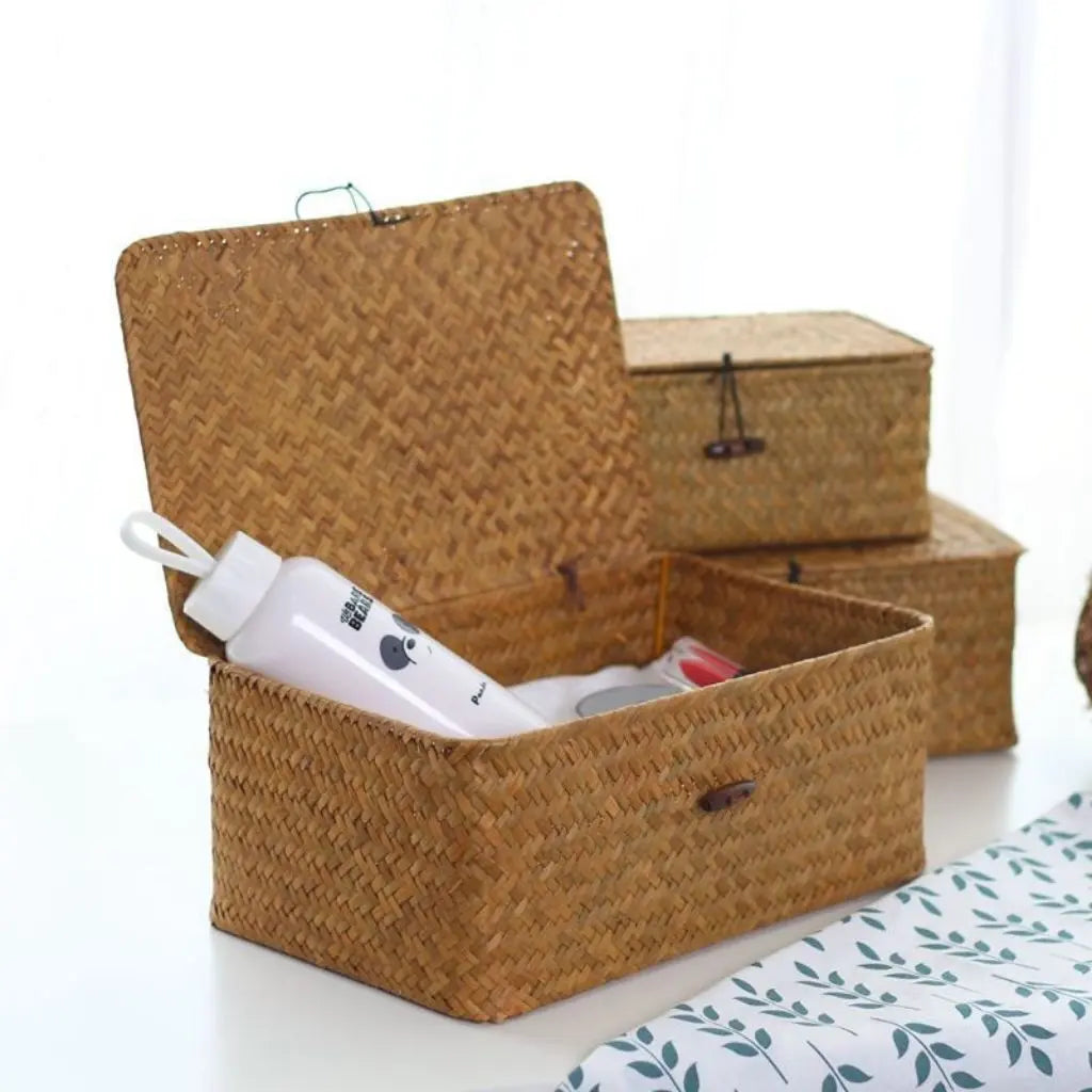 Naomi Handmade Natural Seaweed Storage Basket