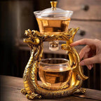 Imperial Dragon & Phoenix Glass Tea Maker