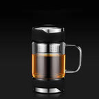 Dylan Glass Tea Mug – Insulated Cup with Handle & Infuser