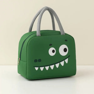 Lila Cartoon Insulated Lunch Bag
