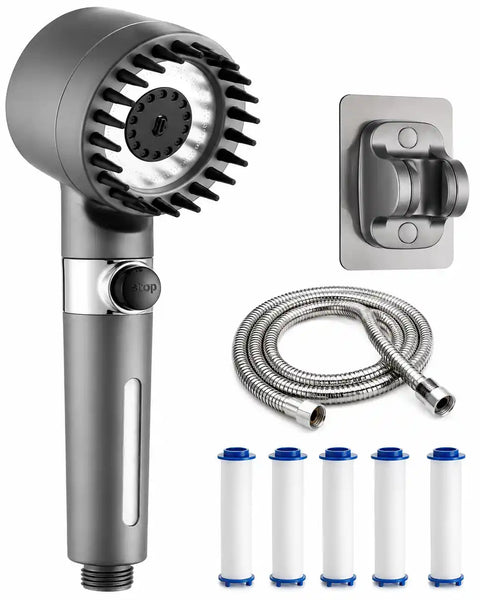 High Pressure Ionic Shower Head with Filter | Turbo Handheld Shower Head