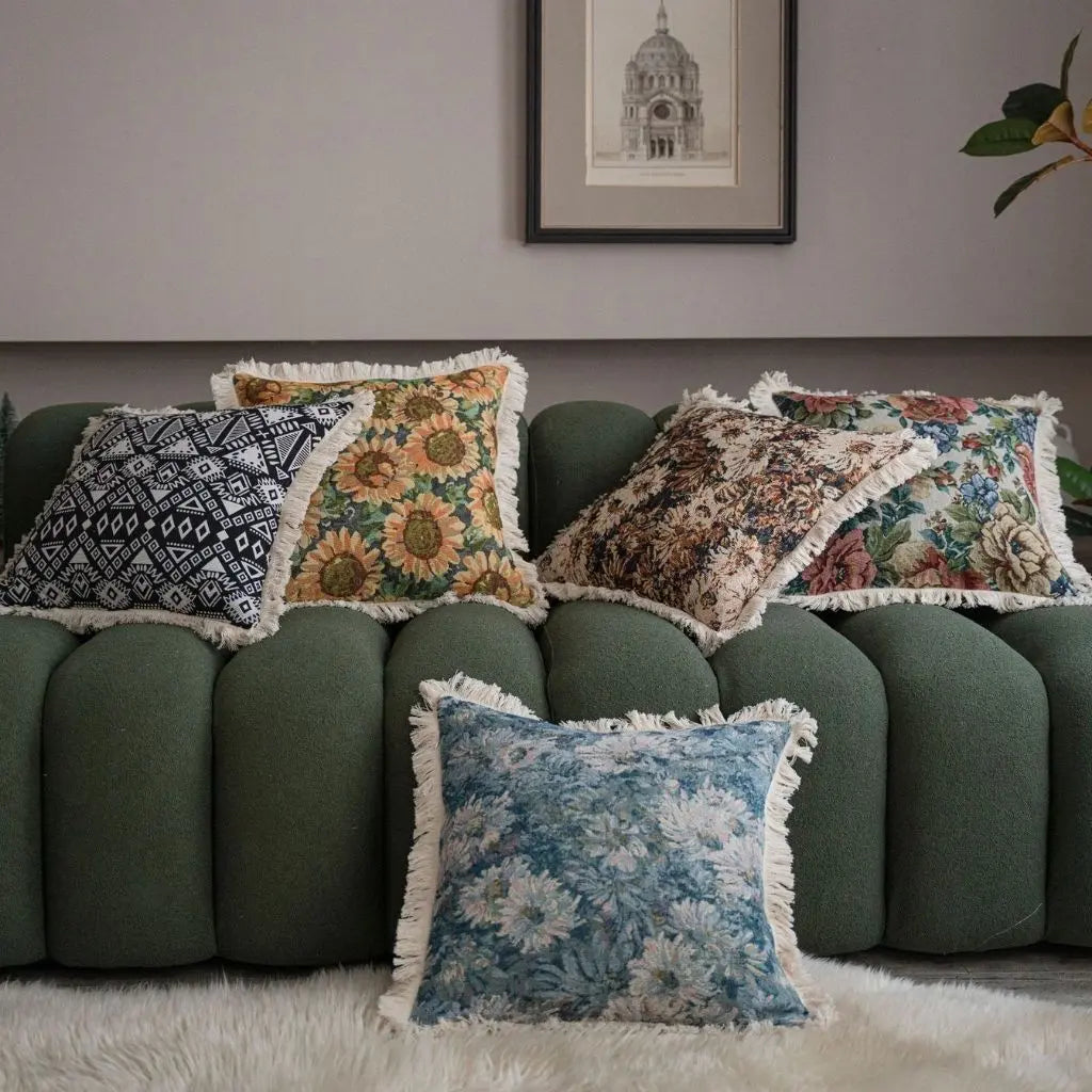 Noah American Jacquard Tassel Pillowcase