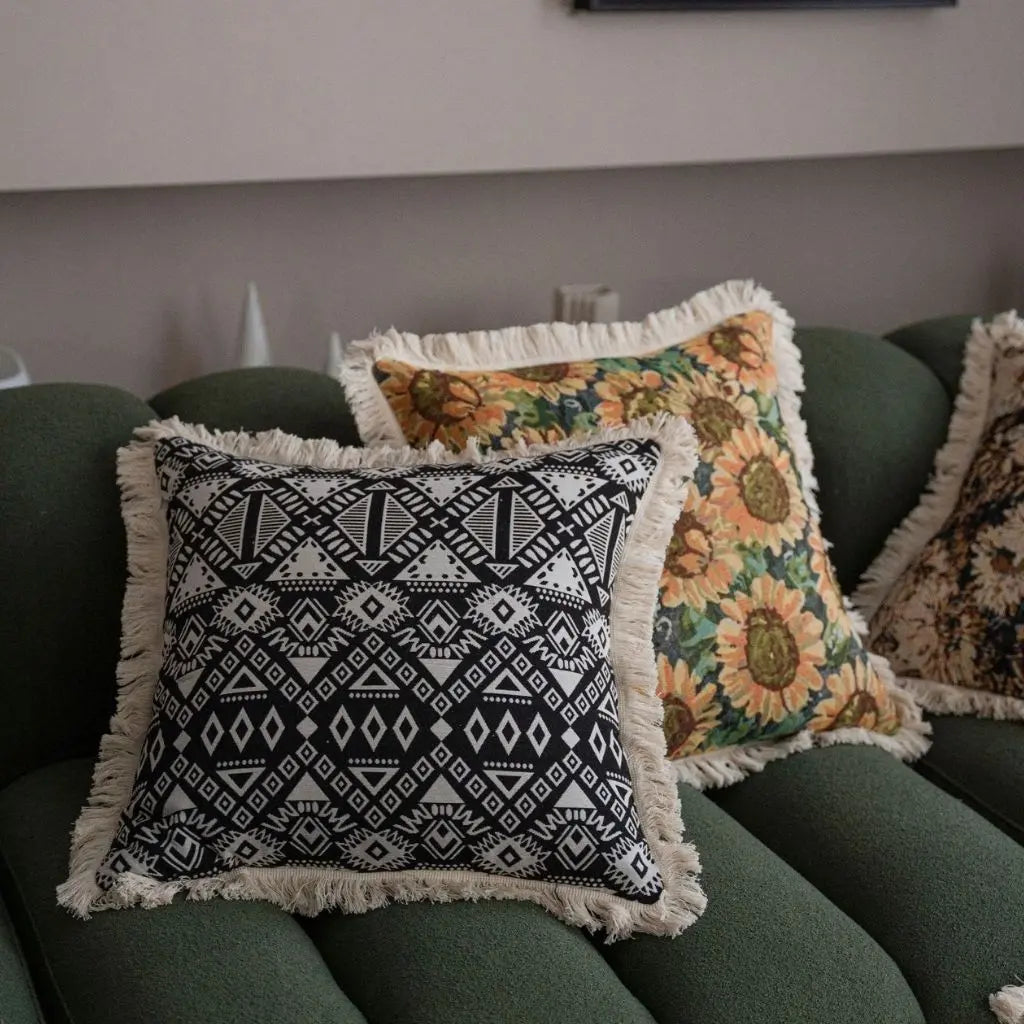 Noah American Jacquard Tassel Pillowcase