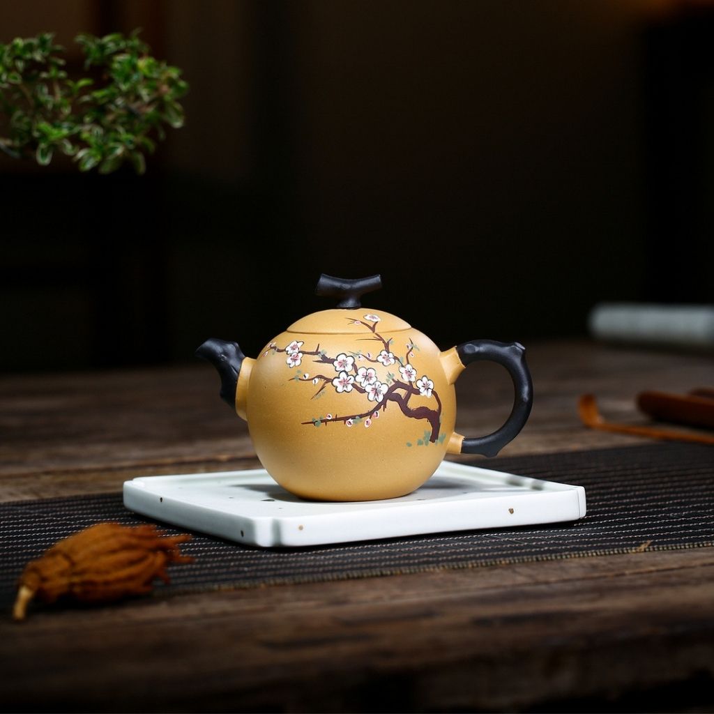 Yixing Handcrafted Purple Sand Clay Teapot