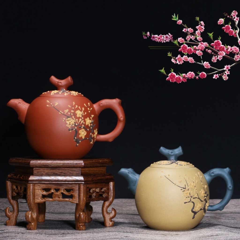 Yixing Handcrafted Purple Sand Clay Teapot