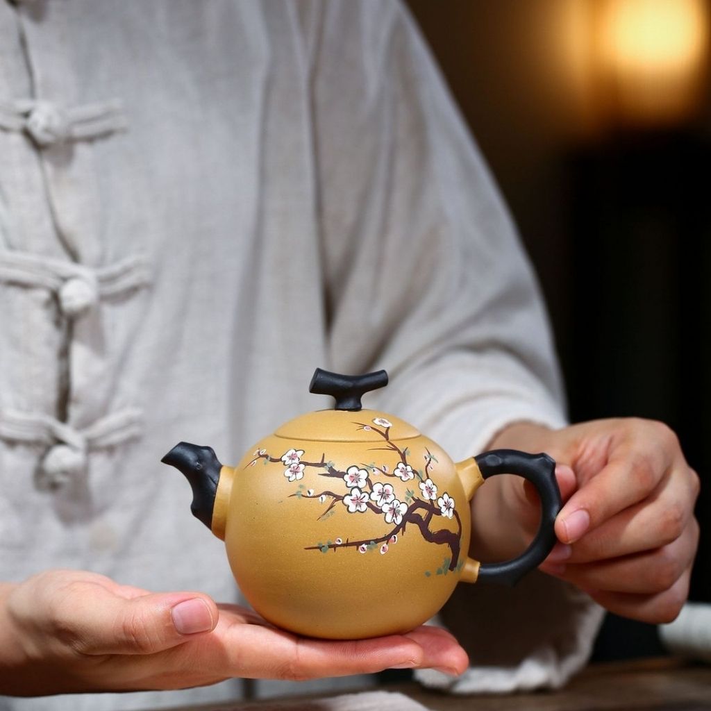 Yixing Handcrafted Purple Sand Clay Teapot