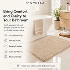 Kaelis Absorbent Chenille Bath Mat