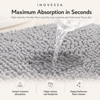 Kaelis Absorbent Chenille Bath Mat