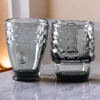 Koi Harmony Stackable 4 Glass Cups Set