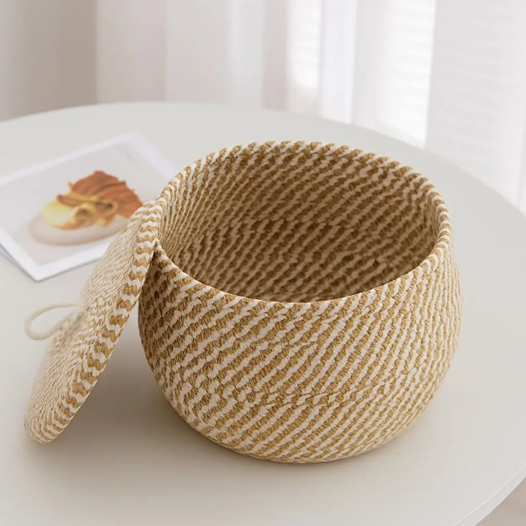 Lang Neutral Weave Storage Basket