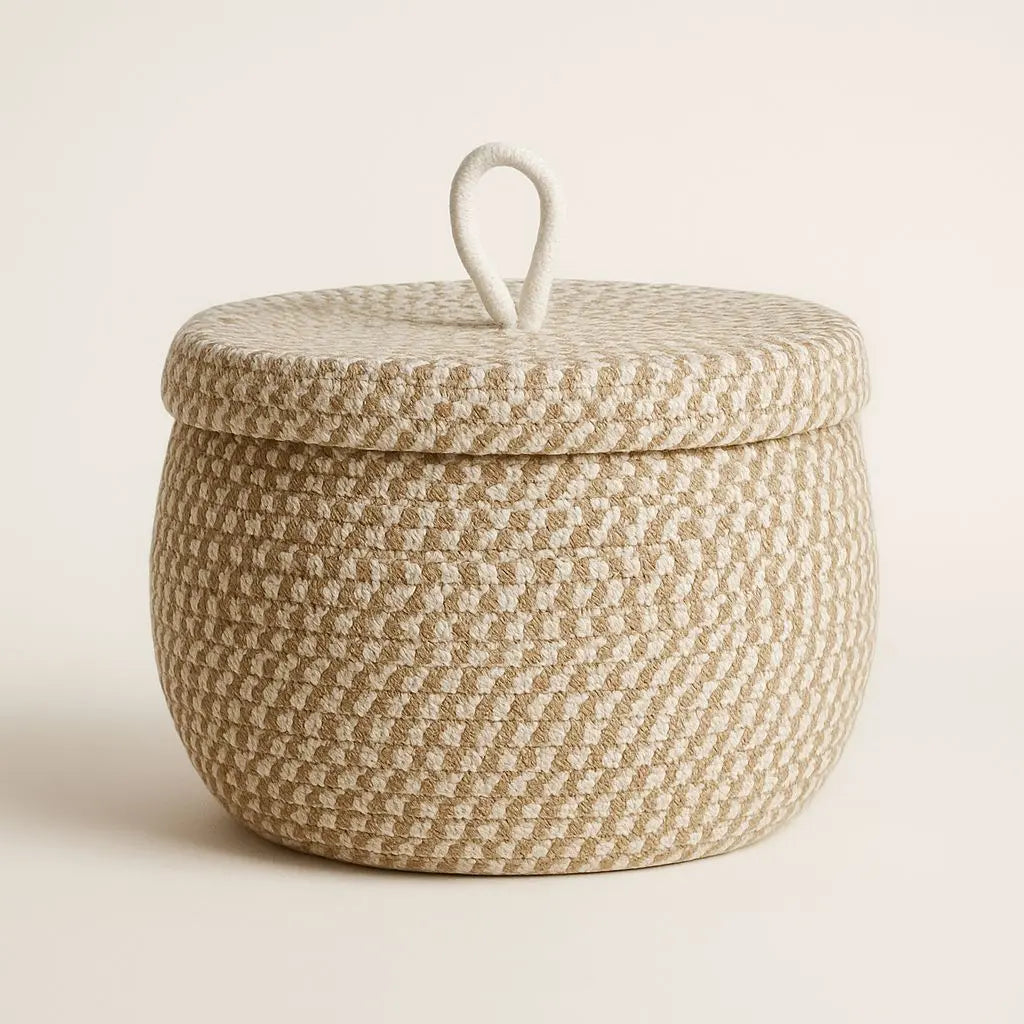 Lang Neutral Weave Storage Basket