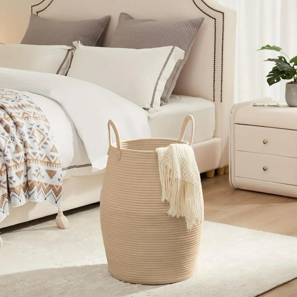 Mason Woven Rope Laundry Basket