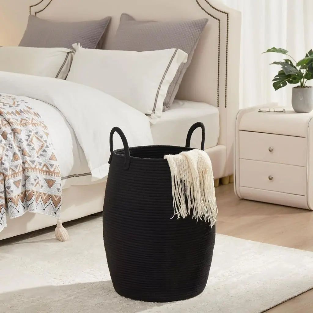 Mason Woven Rope Laundry Basket