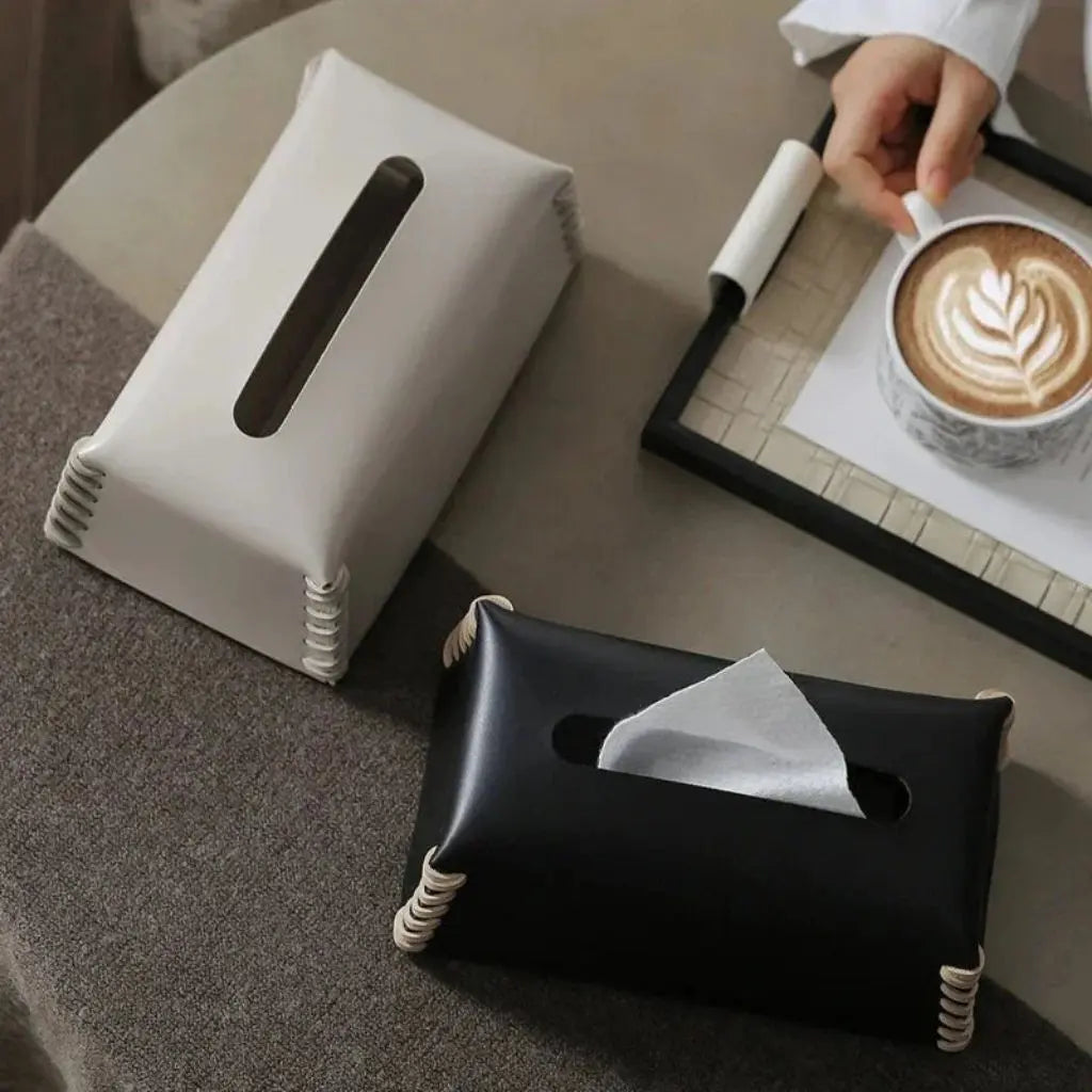 Rachel Leather Tissue Box Cover