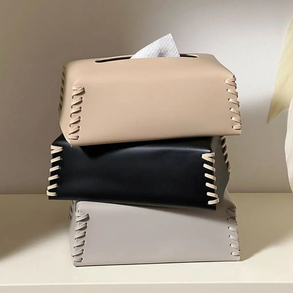 Rachel Leather Tissue Box Cover