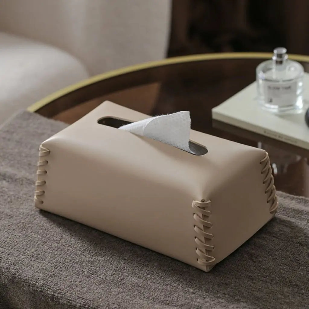 Rachel Leather Tissue Box Cover