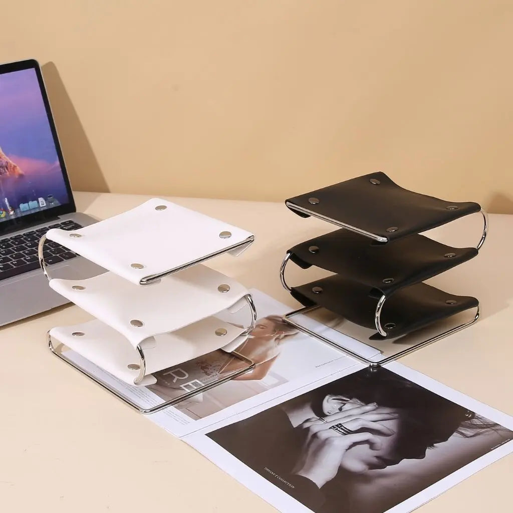 Liora Multi-Tier Leather Organizer