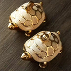 Luma Gold Tortoise Sculpture