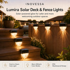Lumira Solar Deck & Fence Lights (6-Pack)