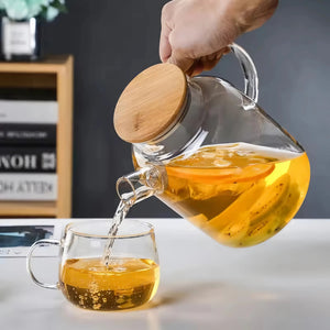 Lynn Bamboo Glass Teapot 1.8L (61oz)