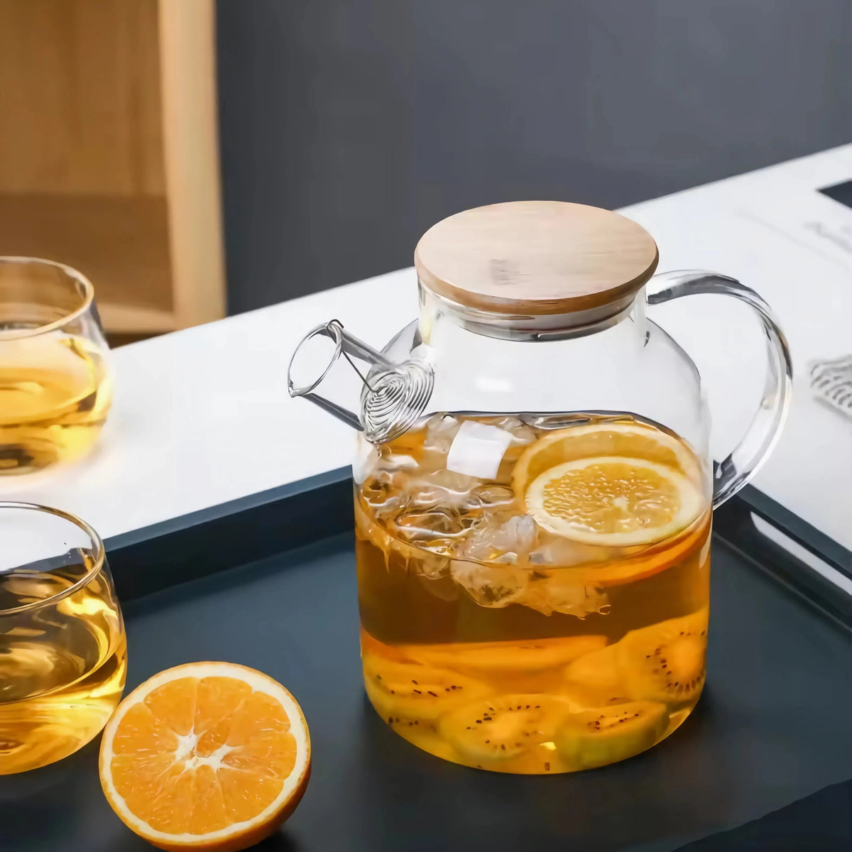 Lynn Bamboo Glass Teapot 1.8L (61oz)
