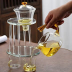 Borosio Glass Semi-Automatic Heat-Resistant Infuser Teapot