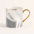 Sophia Marble Coffee Mug with Gold Handle