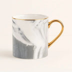 Sophia Marble Coffee Mug with Gold Handle