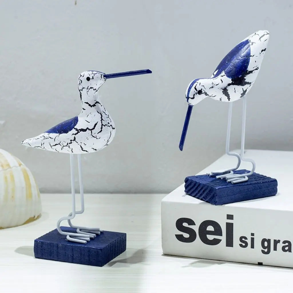 Marinel Wooden Seabird Sculpture Set