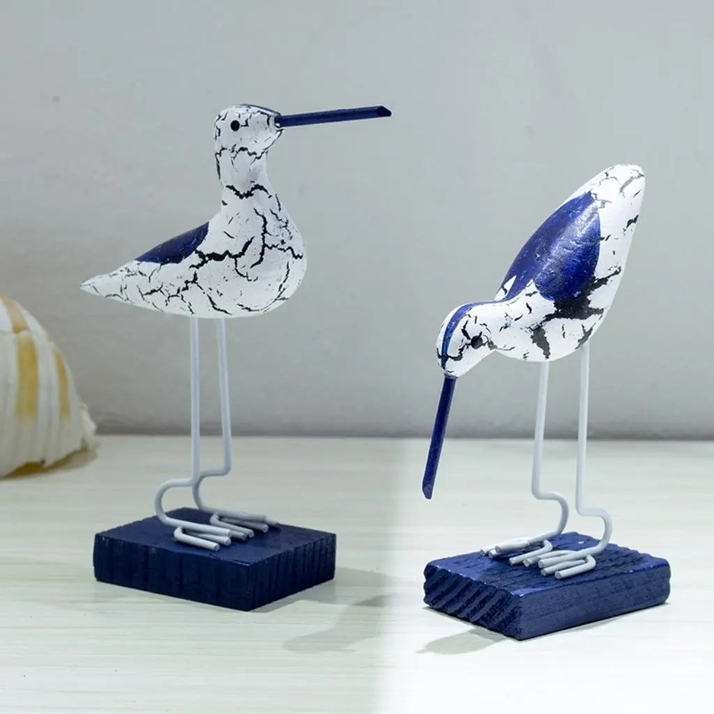 Marinel Wooden Seabird Sculpture Set